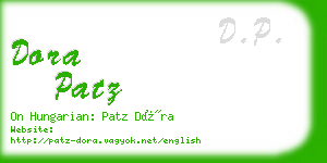 dora patz business card